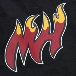 Men Mitchell & Ness Shorts-Nylon Utility Shorts Miami Heat