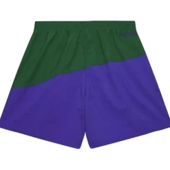 Men Mitchell & Ness Shorts-Nylon Utility Shorts Milwaukee Bucks