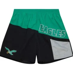Men Mitchell & Ness Shorts-Nylon Utility Shorts Philadelphia Eagles