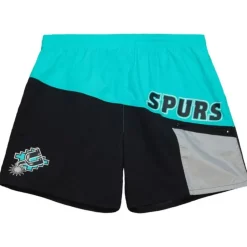 Men Mitchell & Ness Shorts-Nylon Utility Shorts San Antonio Spurs