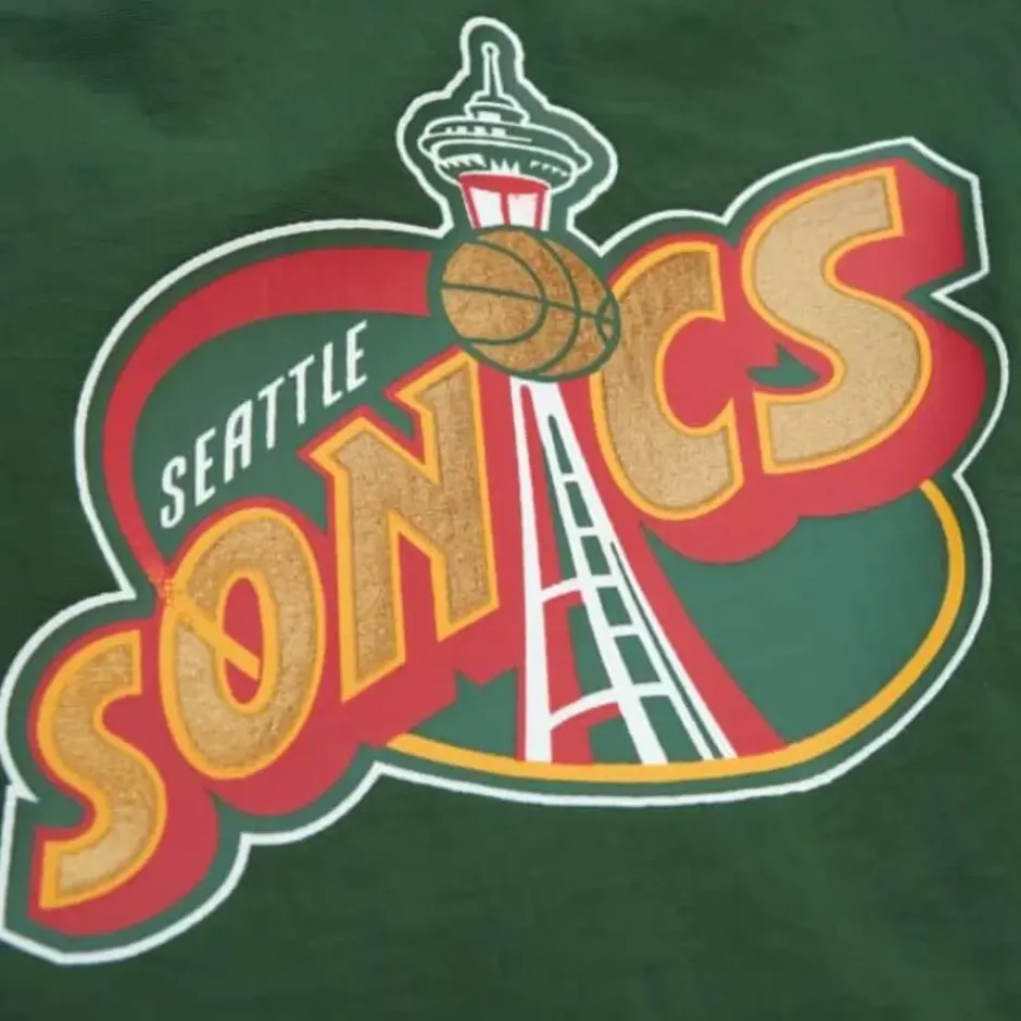 Men Mitchell & Ness Shorts-Nylon Utility Shorts Seattle Supersonics