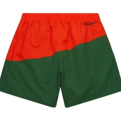 Men Mitchell & Ness Shorts-Nylon Utility Shorts University Of Miami