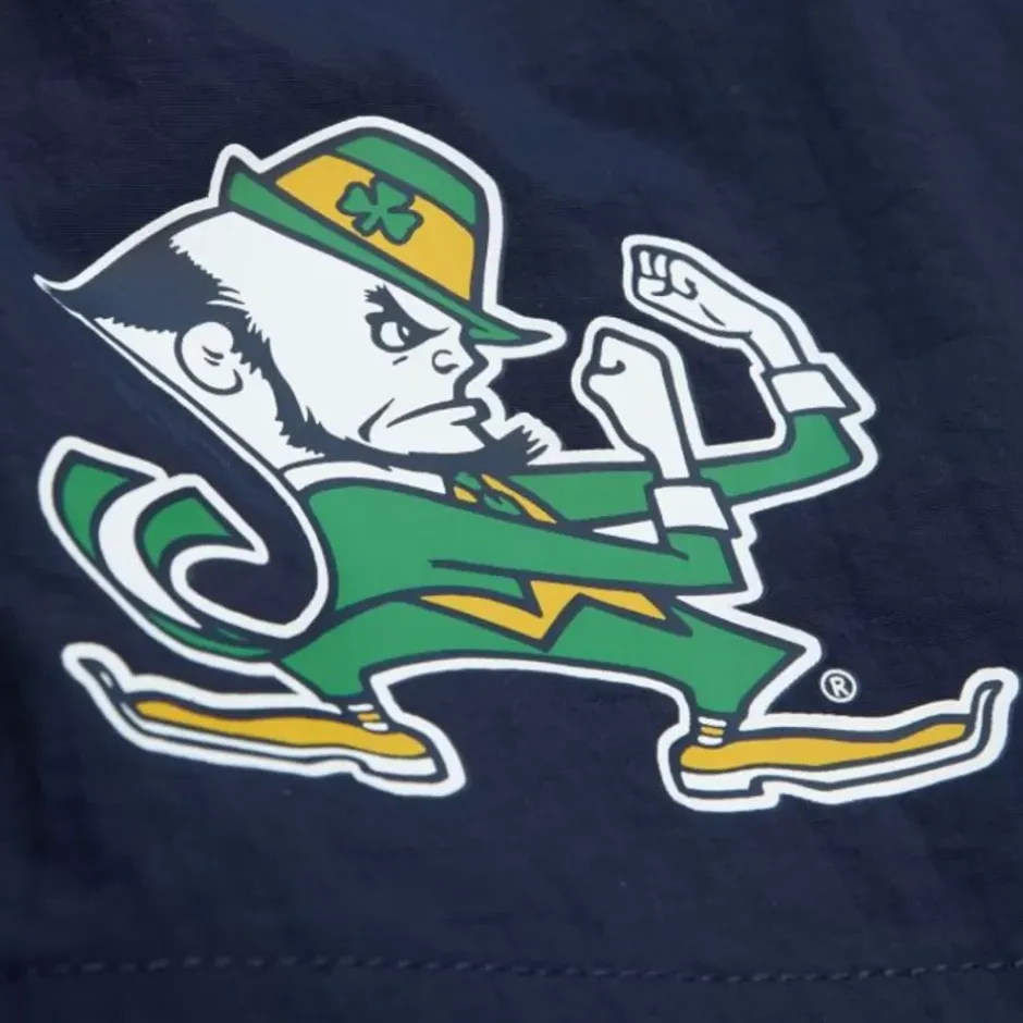 Men Mitchell & Ness Shorts-Nylon Utility Shorts University Of Notre Dame