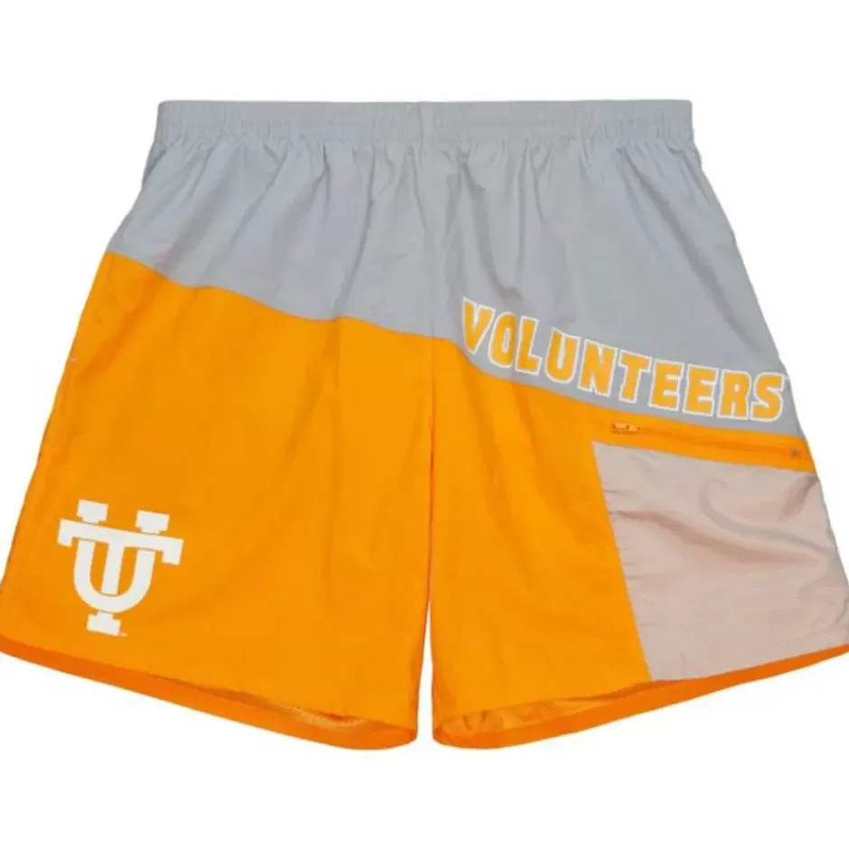 Men Mitchell & Ness Shorts-Nylon Utility Shorts University Of Tennessee