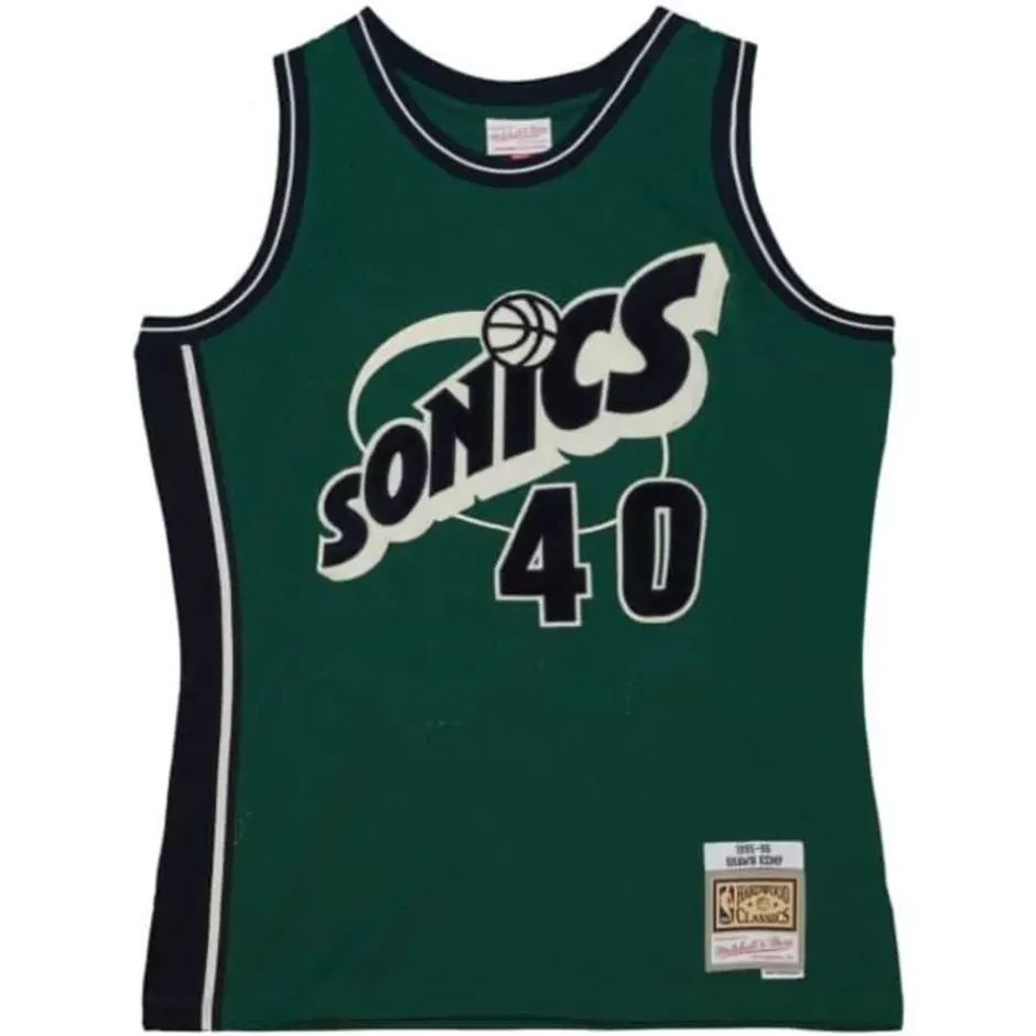 Mitchell & Ness Nba Swingman-Off Court Chenille Swingman Shawn Kemp Seattle Supersonics 1995-96 Jersey