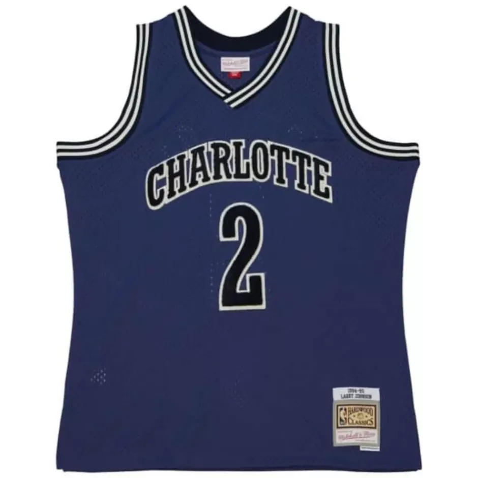 Mitchell & Ness Nba Swingman-Off Court Chenille Swingman Larry Johnson Charlotte Hornets 1994-95 Jersey