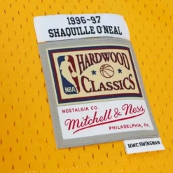Mitchell & Ness Nba Swingman-Off Court Chenille Swingman Shaquille O'Neal Los Angeles Lakers 1996-97 Jersey