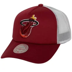 Mitchell & Ness Snapback-Off The Backboard Trucker Snapback Hwc Miami Heat