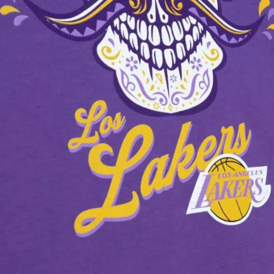 Men Mitchell & Ness T-Shirts & Tops-Ofrenda Tee Los Angeles Lakers