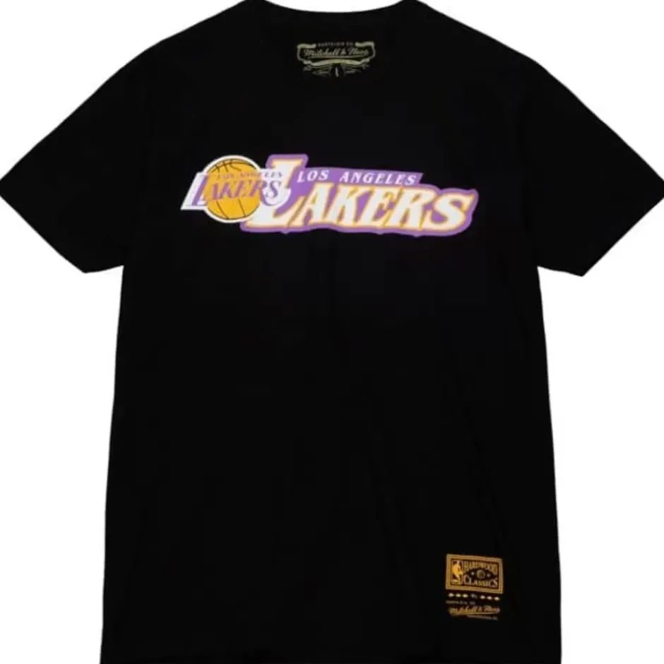 Men Mitchell & Ness T-Shirts & Tops-Oh Word Tee Los Angeles Lakers