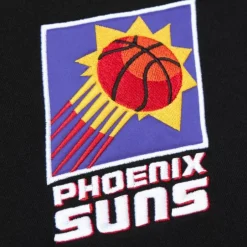 Men Mitchell & Ness Hoodies & Sweatshirts-Oversized Logo Fleece Crew Phoenix Suns