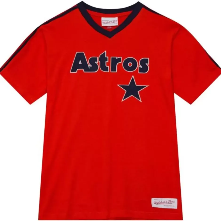 Youth Mitchell & Ness Big Kids-Overtime Win V-Neck Houston Astros