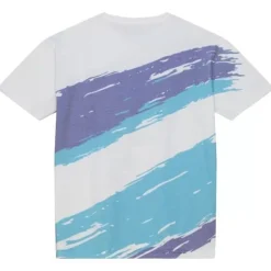 Men Mitchell & Ness T-Shirts & Tops-Paintbrush Sublimated Ss Tee Utah Jazz