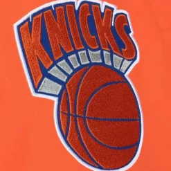 Men Mitchell & Ness Pants-Paintbrush Warmup Pant New York Knicks