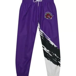 Men Mitchell & Ness Pants-Paintbrush Warmup Pant Toronto Raptors