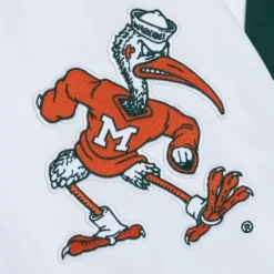 Men Mitchell & Ness Jackets & Outerwear-Paintbrush Windbreaker University Of Miami