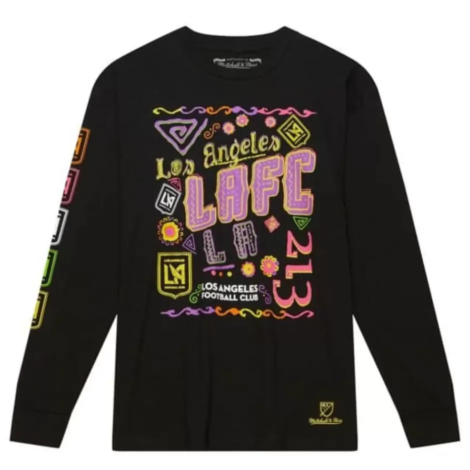 Men Mitchell & Ness T-Shirts & Tops-Papel Picado Ls Tee Los Angeles Fc