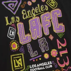 Men Mitchell & Ness T-Shirts & Tops-Papel Picado Ls Tee Los Angeles Fc