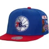 Mitchell & Ness Snapback-Patch Overload Snapback Hwc Philadelphia 76Ers