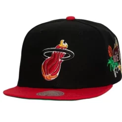 Mitchell & Ness Snapback-Patch Overload Snapback Hwc Miami Heat