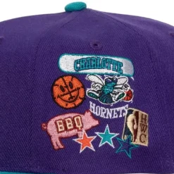 Mitchell & Ness Snapback-Patch Overload Snapback Hwc Charlotte Hornets