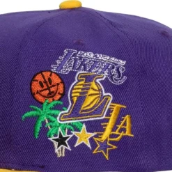 Mitchell & Ness Snapback-Patch Overload Snapback Los Angeles Lakers