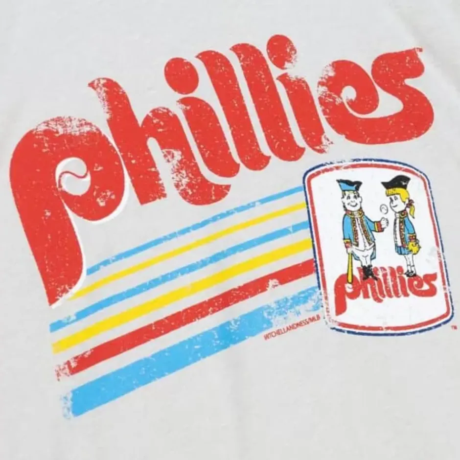 Men Mitchell & Ness T-Shirts & Tops-Phil And Phyllis Tee Philadelphia Phillies