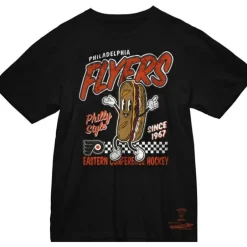 Men Mitchell & Ness T-Shirts & Tops-Philly Cheesesteak Tee Philadelphia Flyers