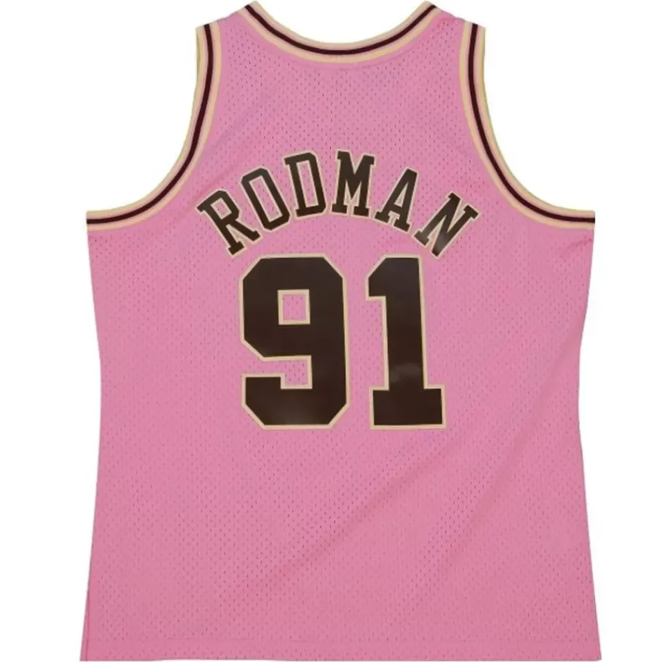 Mitchell & Ness Nba Swingman-Pink Sugar Bacon Swingman Jersey Chicago Bulls 1997-98 Dennis Rodman