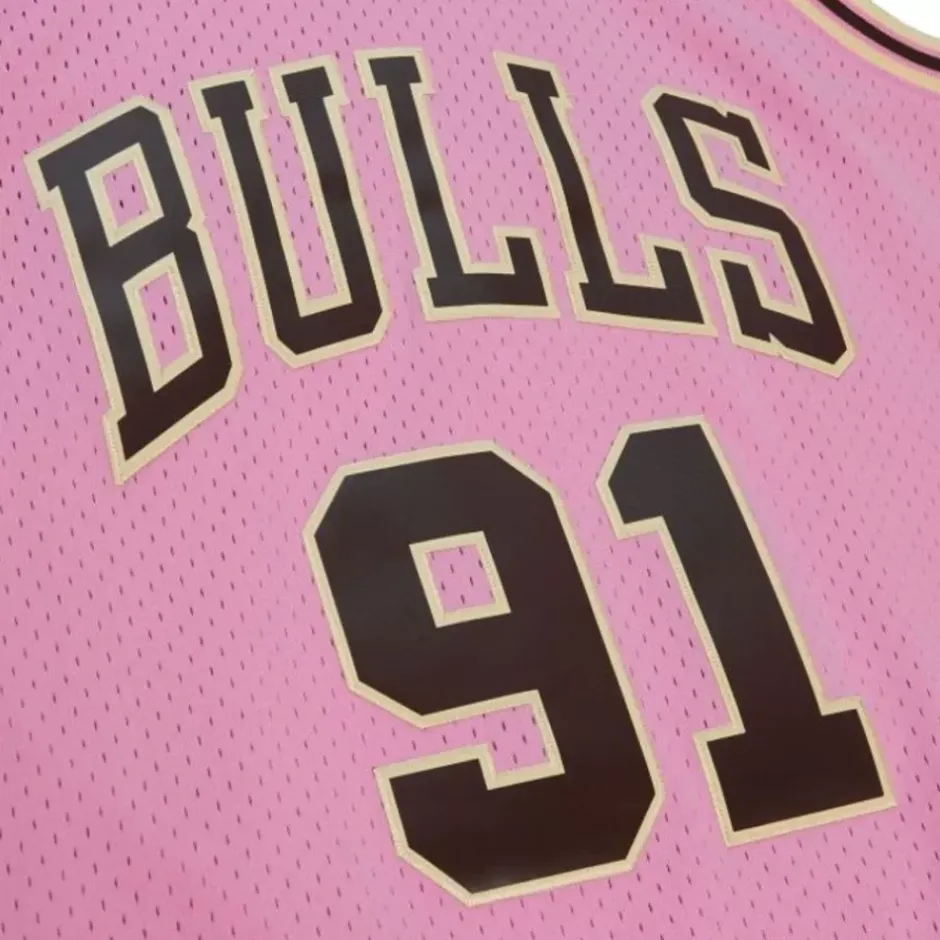 Mitchell & Ness Nba Swingman-Pink Sugar Bacon Swingman Jersey Chicago Bulls 1997-98 Dennis Rodman