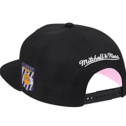 Mitchell & Ness Snapback-Pink Under Script Snapback Hwc Los Angeles Lakers