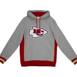 Men Mitchell & Ness Hoodies & Sweatshirts-Pinnacle Heavyweight Fleece Hoodie Kansas City Chiefs