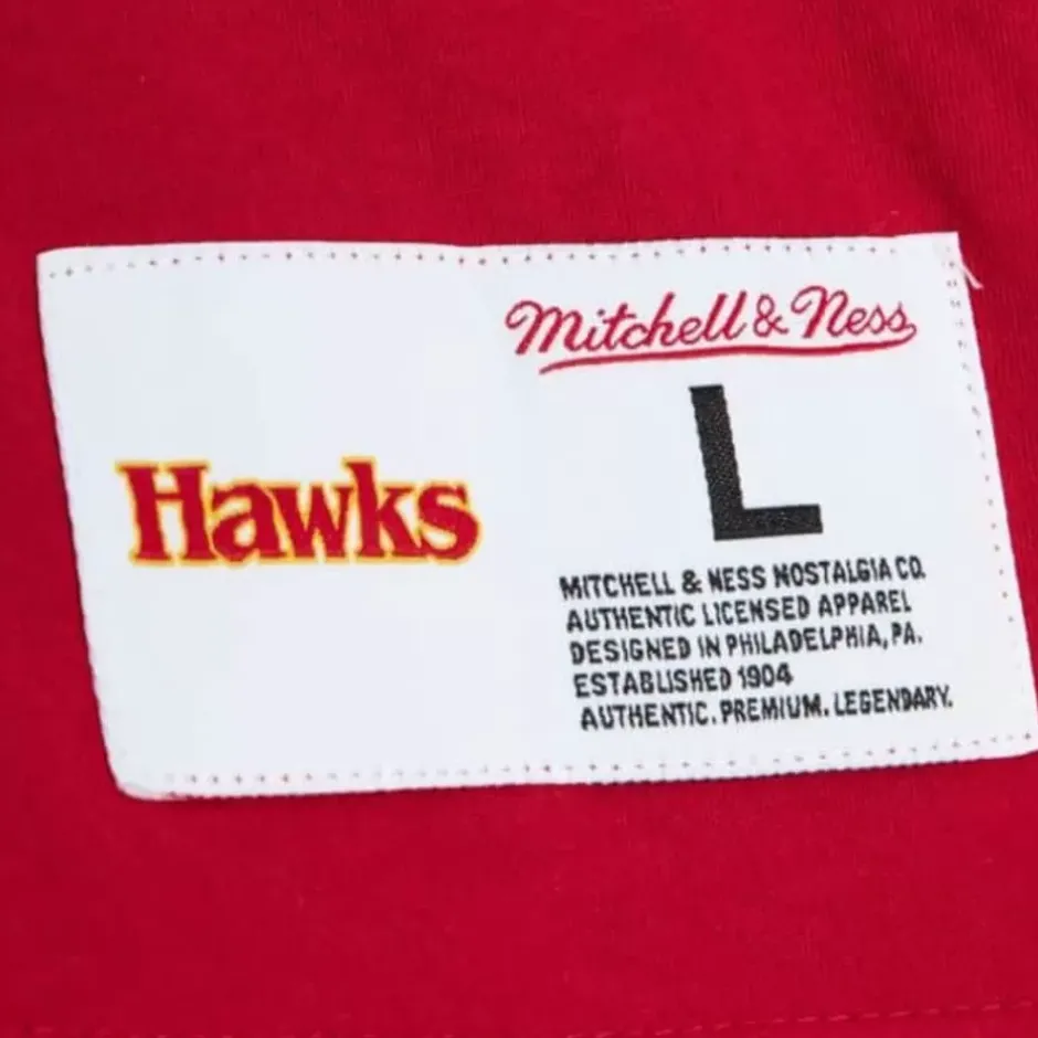 Men Mitchell & Ness T-Shirts & Tops-Play By Play 2.0 S/S Tee Atlanta Hawks