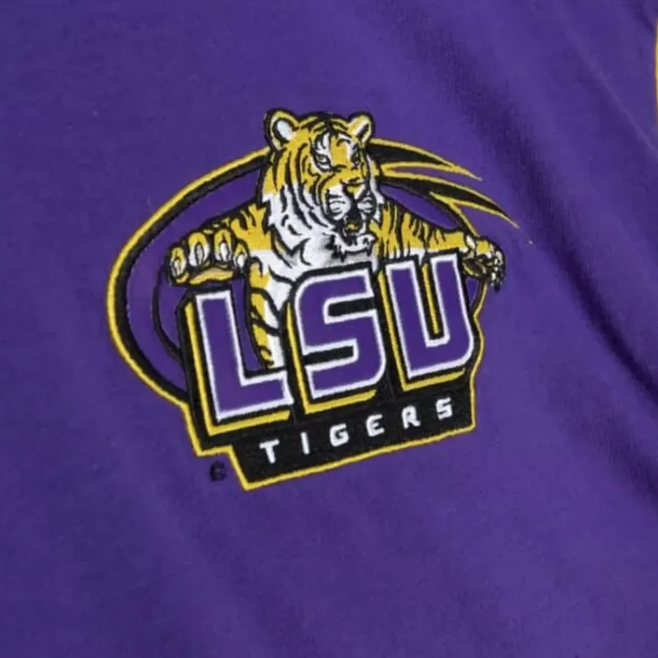 Men Mitchell & Ness T-Shirts & Tops-Play By Play 2.0 S/S Tee Louisiana State University