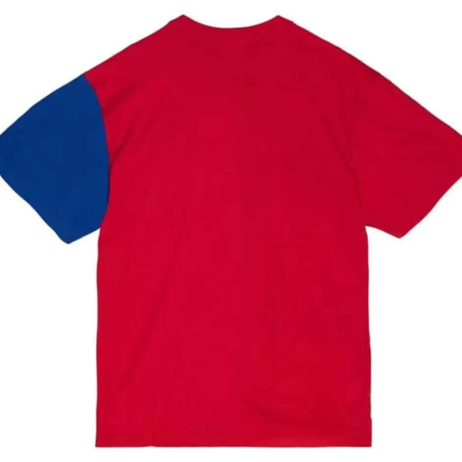 Men Mitchell & Ness T-Shirts & Tops-Play By Play 2.0 S/S Tee Philadelphia 76Ers