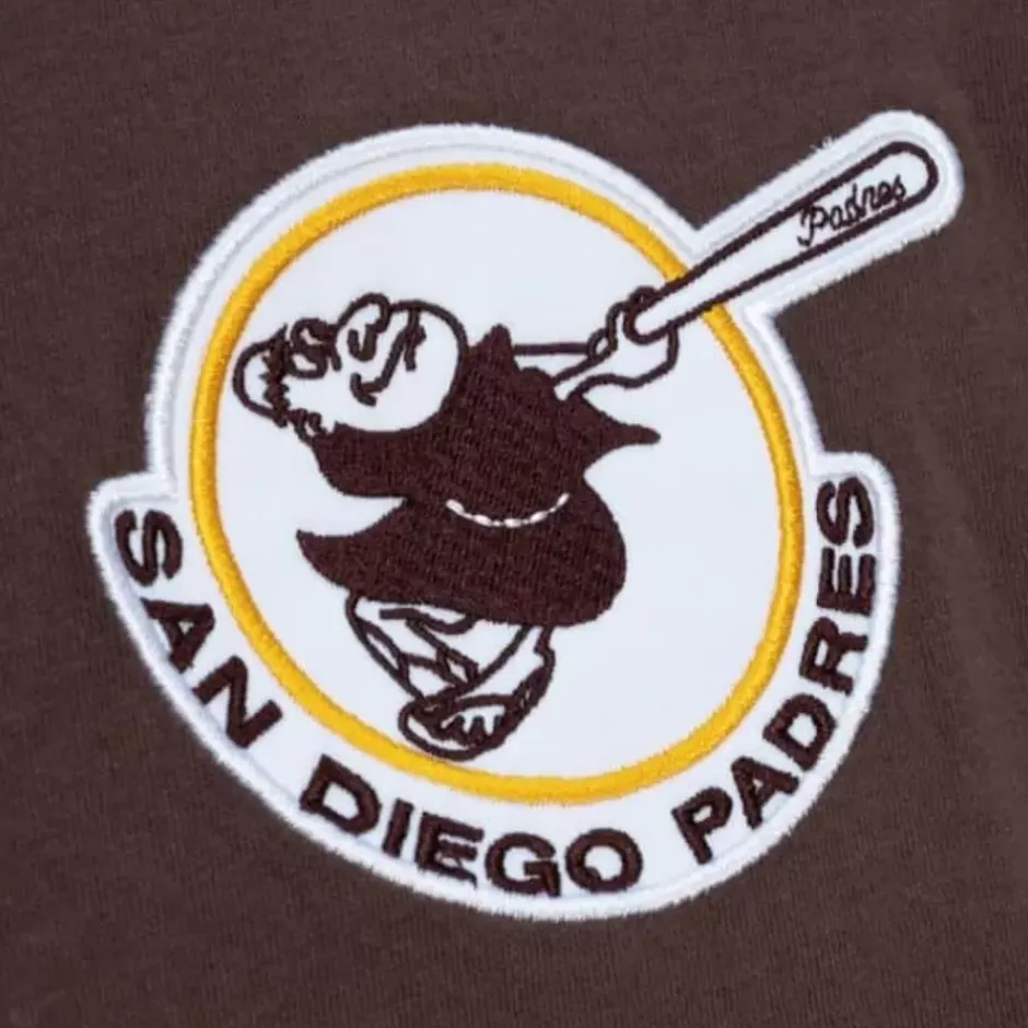 Men Mitchell & Ness T-Shirts & Tops-Play By Play 2.0 S/S Tee San Diego Padres