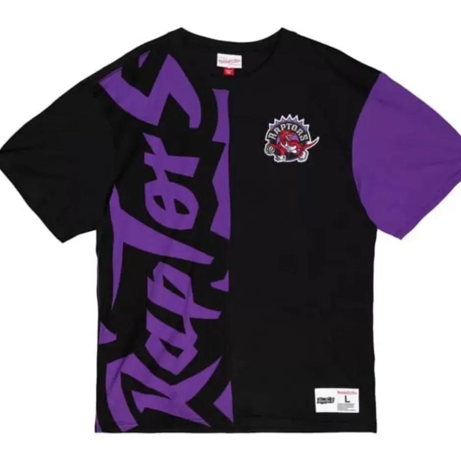 Men Mitchell & Ness T-Shirts & Tops-Play By Play 2.0 S/S Tee Toronto Raptors