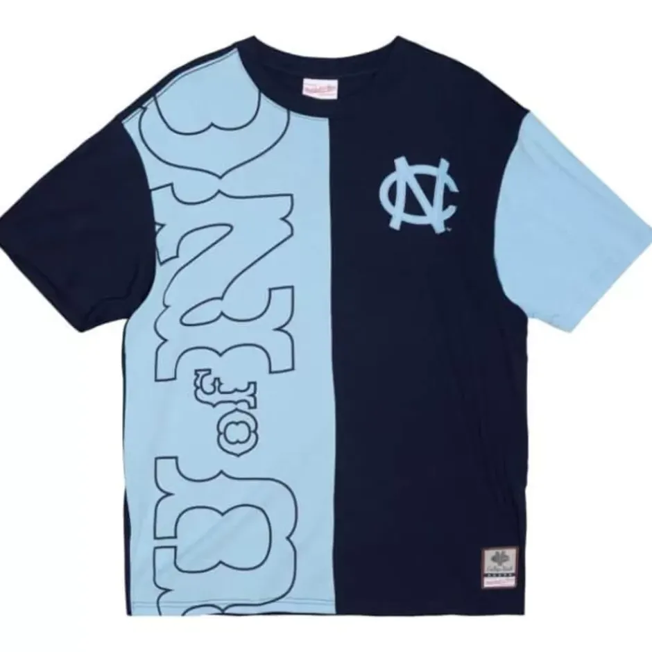 Men Mitchell & Ness T-Shirts & Tops-Play By Play 2.0 S/S Tee University Of North Carolina
