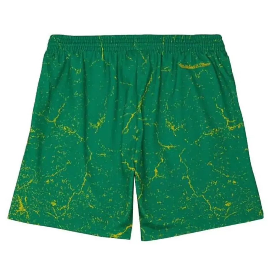 Men Mitchell & Ness Shorts-Player Burst Mesh Shorts Boston Celtics Larry Bird