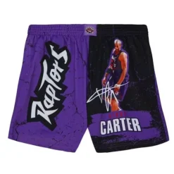 Men Mitchell & Ness Shorts-Player Burst Mesh Shorts Toronto Raptors Vince Carter