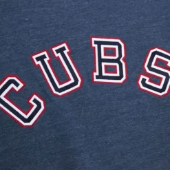 Men Mitchell & Ness Hoodies & Sweatshirts-Playoff Win 2.0 Crew Chicago Cubs