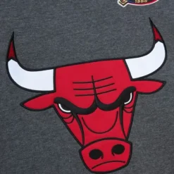 Men Mitchell & Ness Hoodies & Sweatshirts-Playoff Win 2.0 Crew Chicago Bulls
