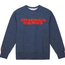 Men Mitchell & Ness Hoodies & Sweatshirts-Playoff Win 2.0 Crew Chicago Bears