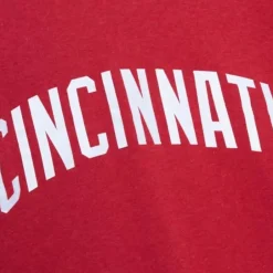 Men Mitchell & Ness Hoodies & Sweatshirts-Playoff Win 2.0 Crew Cincinnati Reds