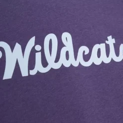 Men Mitchell & Ness Hoodies & Sweatshirts-Playoff Win 2.0 Crew Current Logo Kansas State University