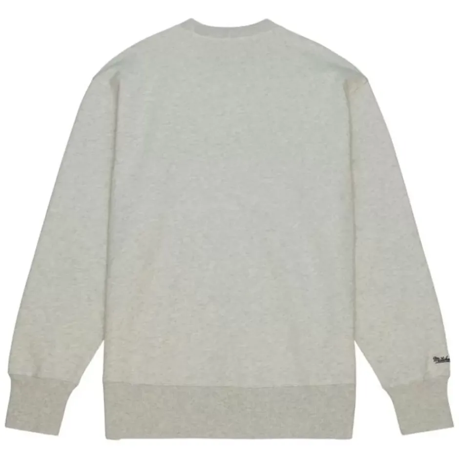 Men Mitchell & Ness Hoodies & Sweatshirts-Playoff Win 2.0 Crew Vintage Dallas Mavericks