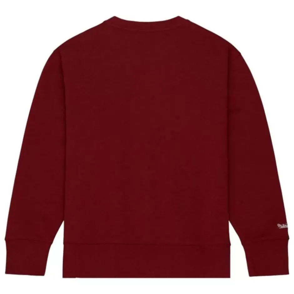 Men Mitchell & Ness Hoodies & Sweatshirts-Playoff Win 2.0 Crew Vintage Philadelphia Phillies