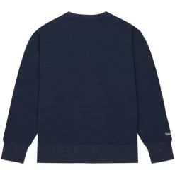 Men Mitchell & Ness Hoodies & Sweatshirts-Playoff Win 2.0 Crew Vintage Cleveland Guardians