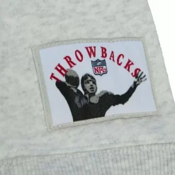 Men Mitchell & Ness Hoodies & Sweatshirts-Playoff Win 2.0 Crew Vintage Kansas City Chiefs