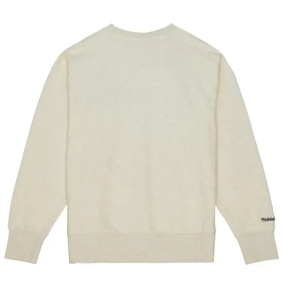 Men Mitchell & Ness Hoodies & Sweatshirts-Playoff Win 2.0 Crew Vintage Dallas Mavericks